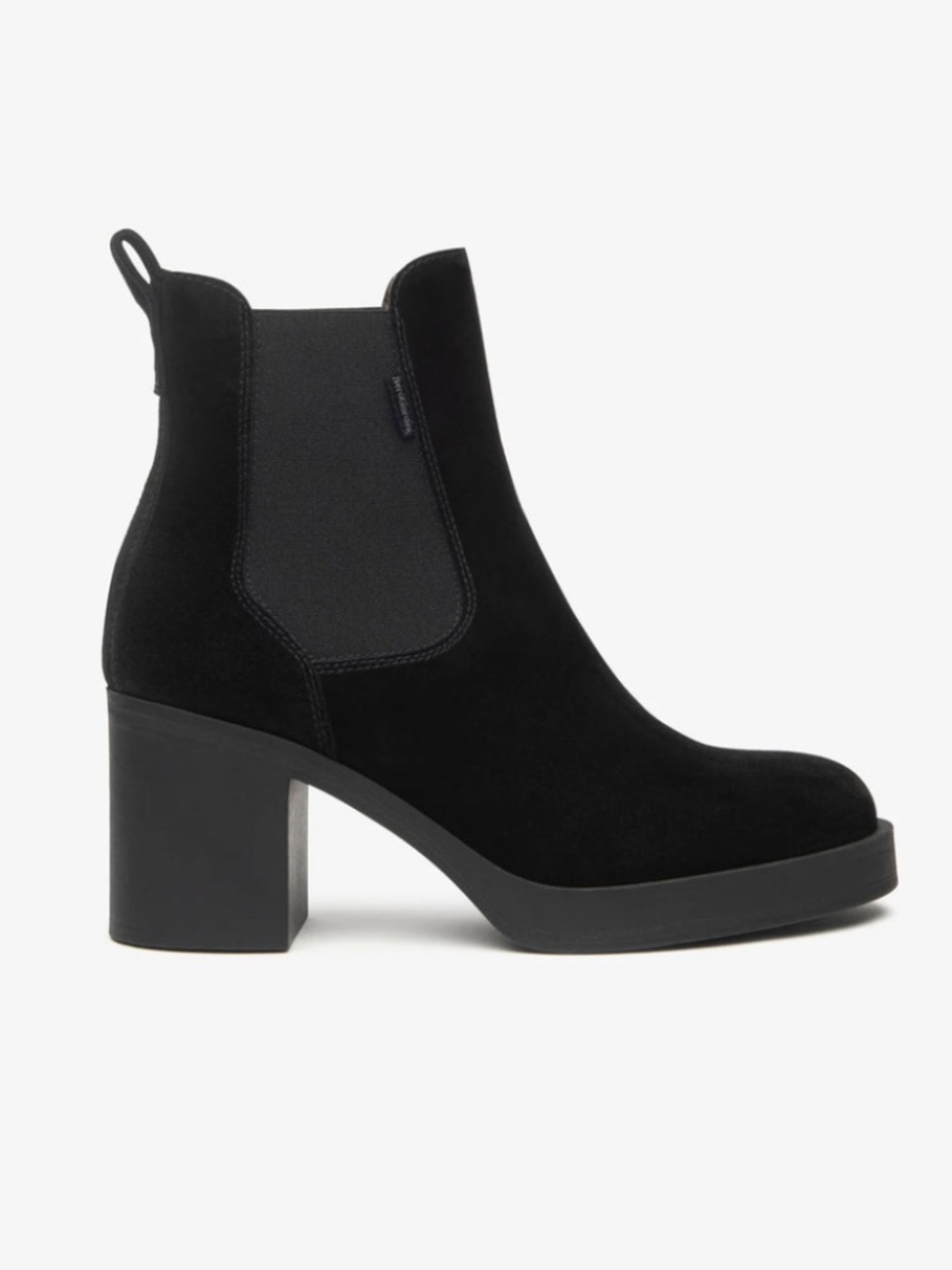 Nero Giardini Block Heel Chelsea I513890D-100 in Nero
